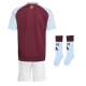 Aston Villa Maglia Gara Casa Repliche 2024-25 Bambino Maniche Corte